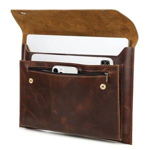 Full Grain Leather <b>Laptop</b> Sleeve <b>Case</b> Portable with Large Capacity Perfect Everyday Carry Companion in Multiple Stylish Colors - Product Image 1