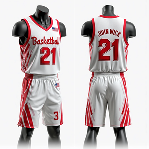 Maillots de basket-ball entièrement personnalisés, sublimés, ensembles RTS, vêtements de sport pour hommes, été, respirant, séchage rapide, haute qualité - Product Image 5