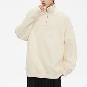 Hombres Mujeres Media cremallera para POLO Top Casual Medio cuello alto Cremallera Pullover Sudadera Sudaderas con capucha de moda para hombres - Product Image 3