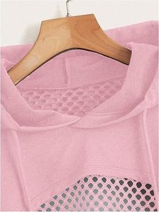 High Quality Custom Logo Cotton Long Sleeve Pullover Crop <b>Top</b> <b>Women</b> Hoodie Best Selling New Fashion <b>Women</b> Crop <b>Top</b> Hoodies - Product Image 2