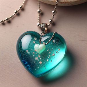 ARTESANÍA DE RESINA Neackles Creative Handmade Glowing Neackles en Unique Dark Blue Sky Clouds Resin Luminous para Wome - Product Image 3