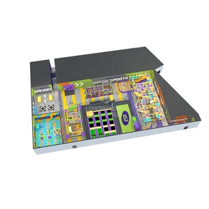 <span class=keywords><strong>Parque</strong></span> de Trampolines Qiaoqiao de 1000 Metros Cuadrados, Circuito Ninja, Área de Juegos Interior con Temática de Bosque para Familias - Product Image 4