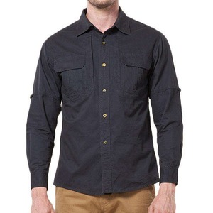 เสื้อยืดแขนสั้นสำหรับผู้ชายเสื้อครอปโอเวอร์ไซส์สำหรับผู้ชายเสื้อครอปที่มีกระเป๋าหน้าอกคอตั้งกระดุมผ่าหน้า - Product Image 3