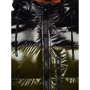 Chaqueta de Compresión Gruesa de Invierno para Hombre, Color Sólido, con Cuello Alto, Cortavientos, Transpirable, con Capucha, Abrigo Cálido Hecho de Lona - Product Image 4