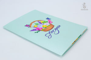 Top vente 3D Pop up carte de voeux faite à la main fleur colorée et artisanat en forme d'arbre pour la fête des mères à partir de papier - Product Image 2