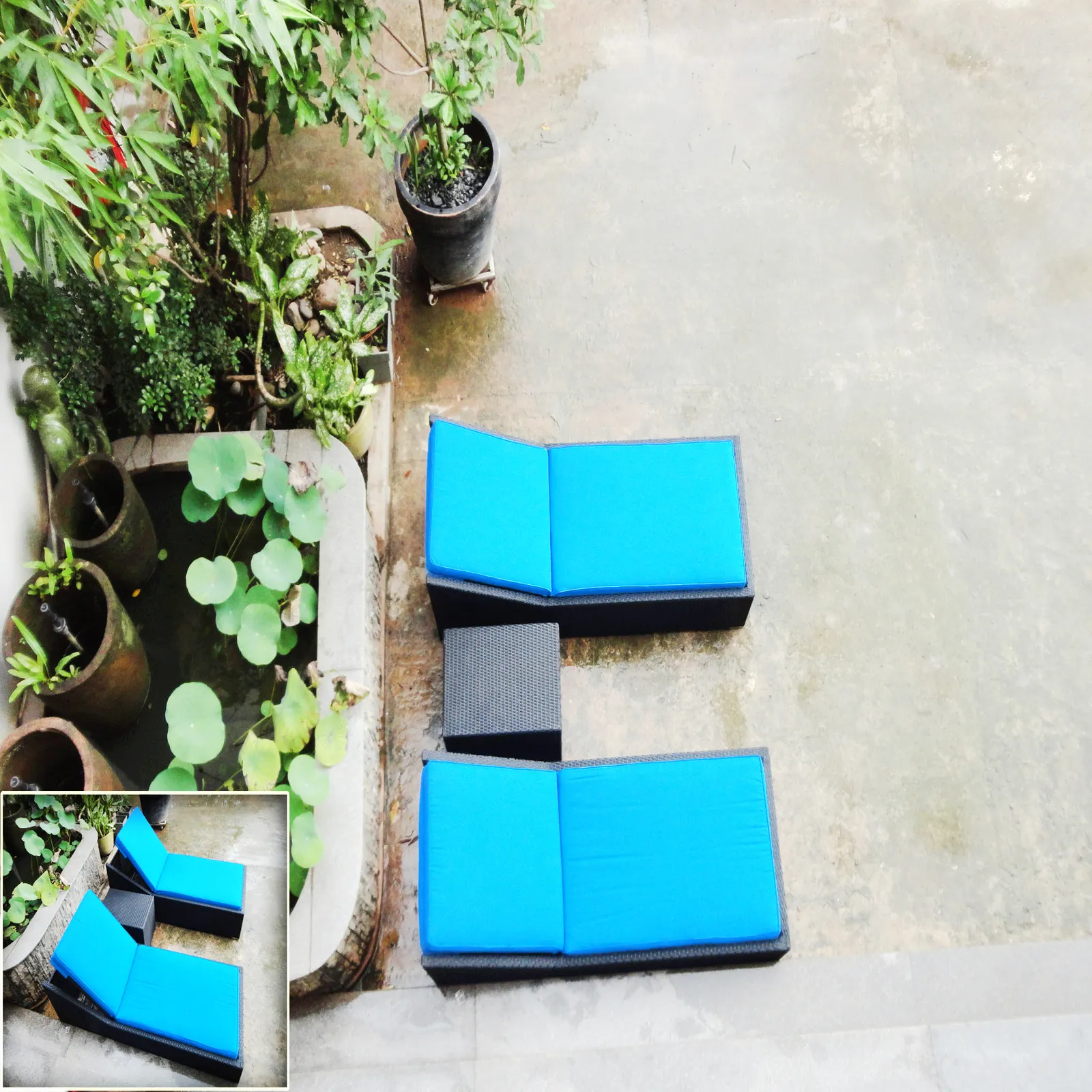 Garden Furniture Poly Rattan Modern Sun Folding Bed For Outdoor Sunbathing Lounge Leisure Chair Aluminum Frame