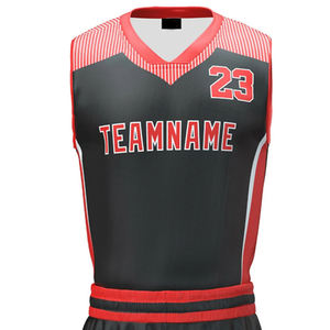 Ensemble de maillots de basket-ball réversible avec broderie personnalisée, dernière collection 2026, meilleur prix de gros pour les maillots de basket-ball pour hommes - Product Image 4