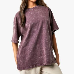 Camiseta Casual Holgada para Mujer, Jersey de Alta Calidad con Logotipo Bordado, Diseño Sólido, Talla Grande - Product Image 2