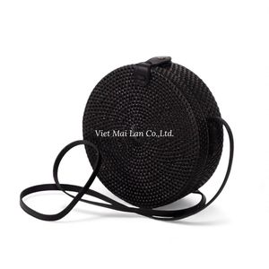 Sac à bandoulière en rotin fait à la main à partir de fibres naturelles, design tissé, sac à main élégant pour un usage quotidien et en station balnéaire, en provenance du Vietnam - Product Image 3