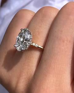 แหวนหมั้นเพชรทรงกลมทอง14K สำหรับผู้หญิงได้รับการรับรองจากห้องปฏิบัติการ2tcw - Product Image 6