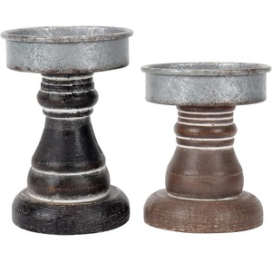 Bougeoir décoratif en métal de luxe moderne élégamment conçu pour les événements formels mariage église automne vacances et décoration intérieure - Product Image 5