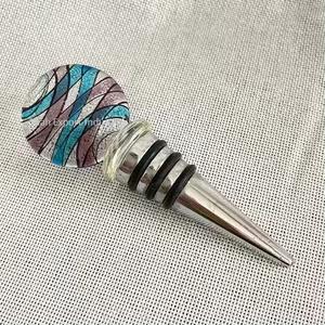 Tapón de botella de aspecto moderno con diseño de hoja en uso de acero inoxidable de grado alimenticio para fiestas de hoteles y restaurantes - Product Image 6