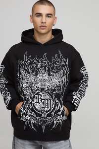 เสื้อสวมหัวแบบตัดไฟมีฮู้ดผ้าฝ้าย100% 420กรัมเสื้อสวมหัวพิมพ์ลายหน้าจอ2025 - Product Image 2