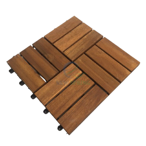 Carreaux de sol en bois d'acacia vietnamien avec finition marron moderne pour les espaces extérieurs - Product Image 3