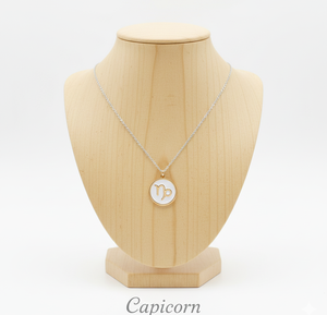 Collar de Cadena Delicado con Signo del Zodiaco Acuario, Hecho a Medida con Gemas Rudra, de Plata de Ley 925 de Alta Calidad Certificada, Unisex - Product Image 3