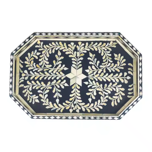 Nouveaux plateaux de service décorés en incrustation de nacre pour les utilisations de cadeaux et les utilisations domestiques Plateaux de service à bas prix - Product Image 6