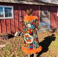 Manteau Kimono Brodé Suzani Style Bohème Européen Chic Boho Robe de Plage Longue Veste Femme Vintage Veste Marocaine Femme