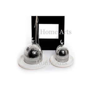 ชามเสิร์ฟขนมแบบใช้ค้อนทุบทำจากสเตนเลสสตีลและเหล็กสำหรับงานแต่งงานและงานเลี้ยง - Product Image 5