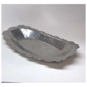 Nouveau plateau de service en métal galvanisé fait à la main de forme ronde d'une seule pièce avec le plus grand design et matériau à un prix très abordable - Product Image 4