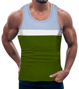 เสื้อกล้ามออกกำลังกายระบายอากาศได้ดีสำหรับผู้ชายเครื่องแต่งกายแนวสตรีทเสื้อออกกำลังกายสำหรับยิม - Product Image 2