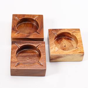 Natural wooden ashtray <b>cigar</b> <b>accessories</b> for smoker gift sets hardwood <b>cigar</b> holder ashtrays - Product Image 1