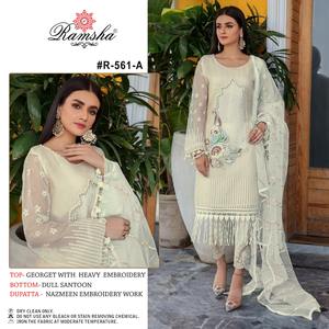 Dernière tenue de créateur, meilleure qualité, broderie Georgette, travail Salwar Kameez avec dupata, exportateur mondial - Product Image 2