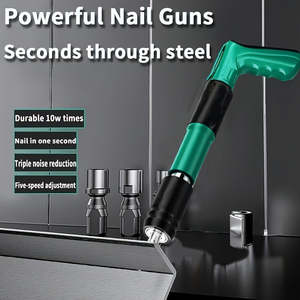 Mini Pistola de Clavos Multifunción, 5 Velocidades Ajustables, Operación Manual para Decoración de Madera, Incluye Material Metálico para Bricolaje - Product Image 3