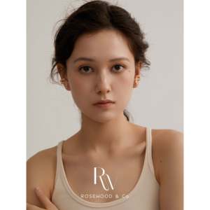 สร้อยคอแบบคล้องหูรูปงูทองคำไม่หมอง พร้อมเพชรเพทาย มุก และแพลตตินั่ม สำหรับงานแต่งงานหรือเป็นของขวัญ - Product Image 5