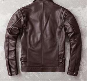 Chaquetas de cuero para hombre precio ajustable fabricación profesional mejor calidad para chaquetas de cuero para hombre - Product Image 3