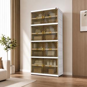 Nandos Smartbox 4 Stack White, a stylish and functional plastic cabinet/<b>wardrobe</b>/closet <b>storage</b> <b>solution</b> for every purpose - Product Image 1