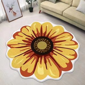 Alfombra Moderna Personalizada para Piso Suave, Alfombra de Gran Área con Forma Irregular, de Felpa de Cristal, con Reverso Antideslizante para Sala de Estar, Estampada - Product Image 3