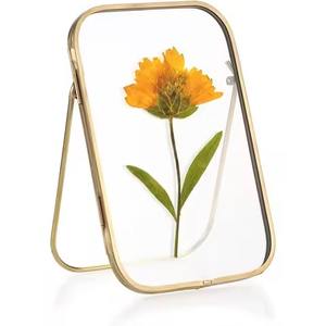<b>Gold</b> Plated Metal Square Photo <b>Frame</b> Eco-Friendly Durable Modern Decorative for Home Office & Gifting Use - Product Image 5