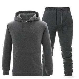 Ropa Deportiva de gimnasio para hombre, chándal de dos piezas para entrenamiento de lana - Product Image 4