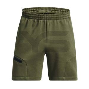 กางเกงวิ่งขาสั้นผ้าฝ้ายออร์แกนิคของผู้ชายกางเกงขาสั้นออกกำลังกายแบบลำลองผ้าฟลีซแบบสีทึบมีกระเป๋าสำหรับฤดูร้อนออกแบบได้ตามต้องการ - Product Image 1