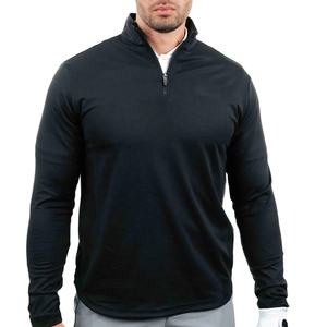 .เสื้อสวมหัวซิปไตรมาสตีกอล์ฟสัมผัสเท่สำหรับสวมใส่ตลอดทั้งปีทำจากผ้าระบายอากาศและพอดีกับนักกีฬา - Product Image 4