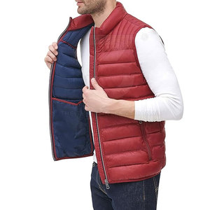 Lightweight Performance Active Men Puffer <b>Jackets</b> Stand Collar Front Logo for Travel <b>Packable</b> Warm Breathable Winter - Product Image 5
