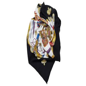 Precio al por mayor Nuevo estilo Bufanda cuadrada de gasa Impresión digital personalizada con diseño de marca Ligero y hecho de seda - Product Image 4