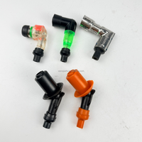 Capuchon de bougie d'allumage pour moto WANOU GY6, en silicone et plastique, avec lumière LED, résistance, capuchon de bougie d'allumage pour moto