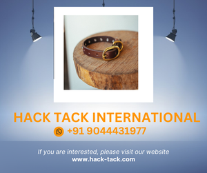 Col clouté classique-20mm-Cognac - Product Image 2