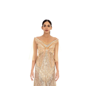 Vestido de fiesta de cóctel de talla grande hasta el suelo con corte modesto, tela de organza, patrón de cintura Natural, vestido de noche de graduación - Product Image 1