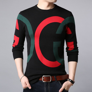 Breathable Winter Pullover 100% Cotton Custom Made OEM Men's <b>Sweaters</b> Custom Colors <b>Size</b> High Quality <b>Plus</b> <b>Size</b> Pattern Front - Product Image 2