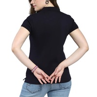 Chemise à manches courtes pour femme 100% coton tricoté coupe décontractée longueur normale anti-plis respirante