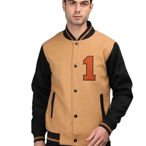 Vestes universitaires confortables avec logos et lettres personnalisés Vestes universitaires coupe-vent durables et décontractées de haute qualité pour unisexe - Product Image 1