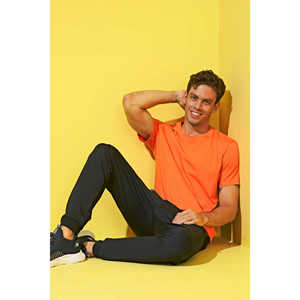T-shirt basique pour homme à col rond, coupe standard, Tommylife Wholesale, 87911 Orange - ECRU - Product Image 2