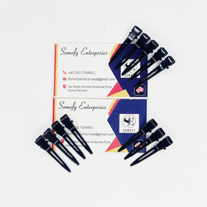 Somofy Enterprises-Herramientas de extensión de cabello de acero inoxidable negro, 12 unidades, de alta calidad, sostenible, Etiqueta Privada - Product Image 1