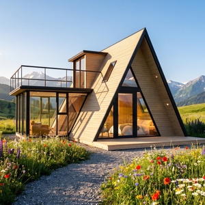 Villa di Lusso a Tema Campo di Tulipani, Struttura <span class=keywords><strong>in</strong></span> Acciaio, Design Moderno, Modello 58 S580, per Villaggi Turistici e Cabine Vacanza con Fioritura Stagionale - Product Image 6