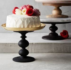 Support en bois moderne nouveau Design avec dessus en marbre utilisation de noël support de gâteau décoratif meilleure vente support de beignets - Product Image 2