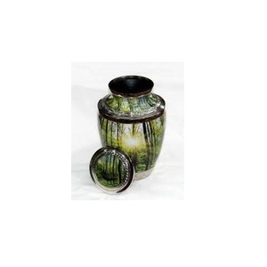 Urnas de cremación de Metal para adultos, suministros funerarios de cremación, urna de cremación de alta calidad para cenizas humanos, Color negro - Product Image 2