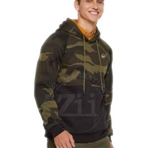 เสื้อฮู้ดผ้าคอตตอนน้ำหนักมากดีไซน์ใหม่สำหรับผู้ชายพิมพ์ลายดิจิตอลสำหรับฤดูหนาวโลโก้ตามสั่ง - Product Image 2