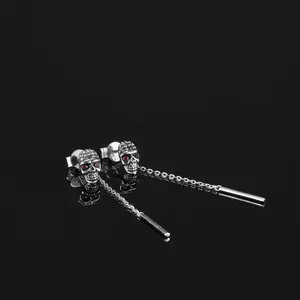 Boucles d'oreilles créoles en argent sterling avec diamants de laboratoire personnalisables – Cadeau écoresponsable unisexe - Product Image 2